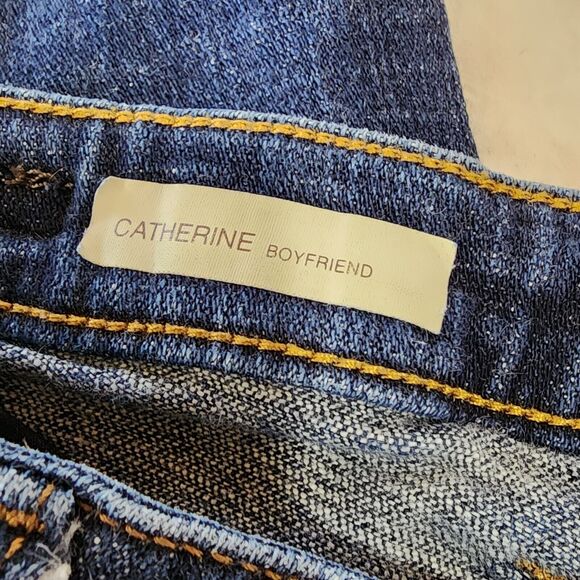 Kut from the Kloth Floral Embroidered Catherine Boyfriend Jeans Mid Rise Size 2 - Picture 11 of 12